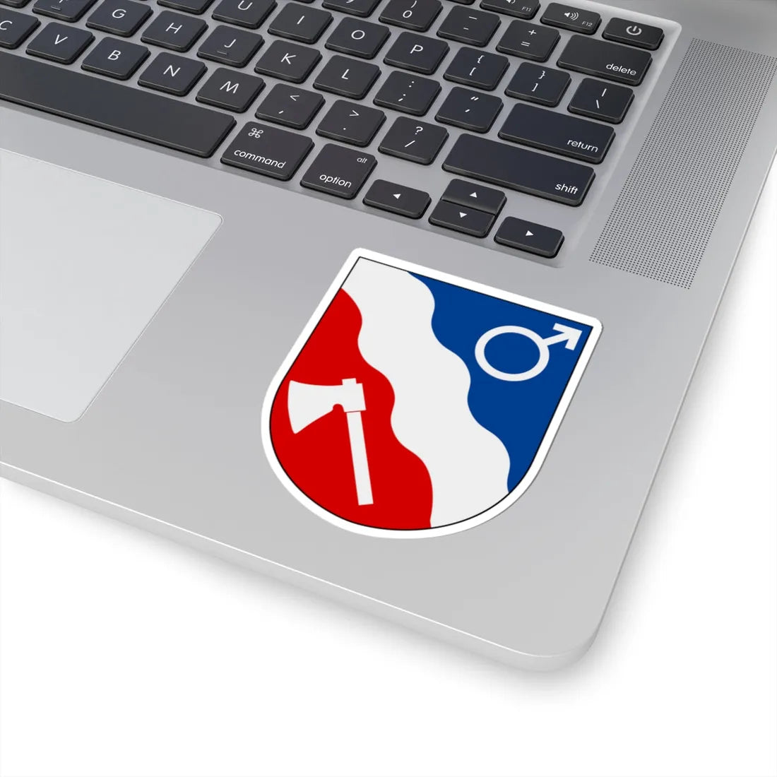 Borlänge vapen (Sweden) (Coat of Arms) STICKER Vinyl Kiss-Cut Decal - The Sticker Space