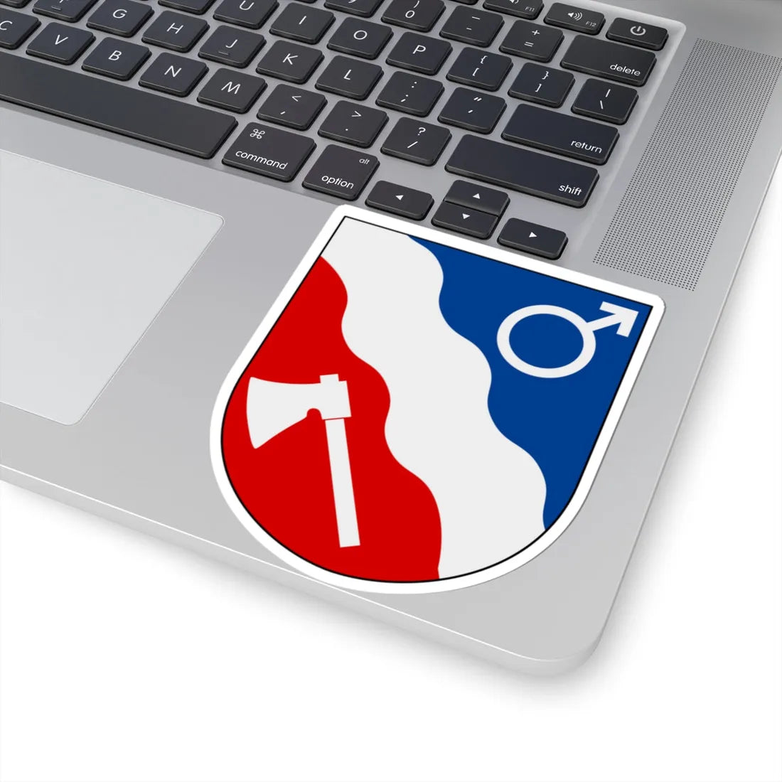 Borlänge vapen (Sweden) (Coat of Arms) STICKER Vinyl Kiss-Cut Decal - The Sticker Space