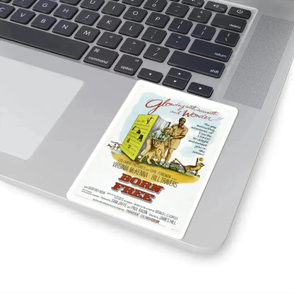 Born Free 1966 Movie Poster - STICKER Vinyl Kiss-Cut Decal - The Sticker Space