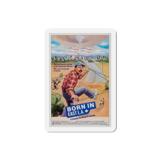 Born in East LA 1987 Movie Poster Refrigerator Magnet 2 Inch - The Sticker Space