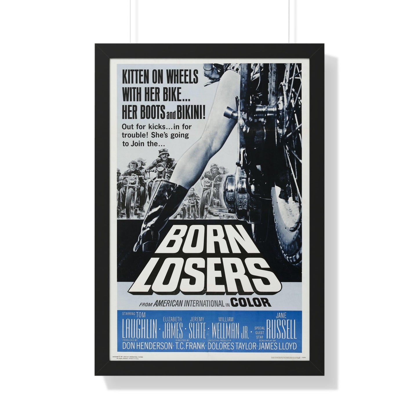 BORN LOSERS 1967 - Framed Movie Poster-20" x 30"-The Sticker Space