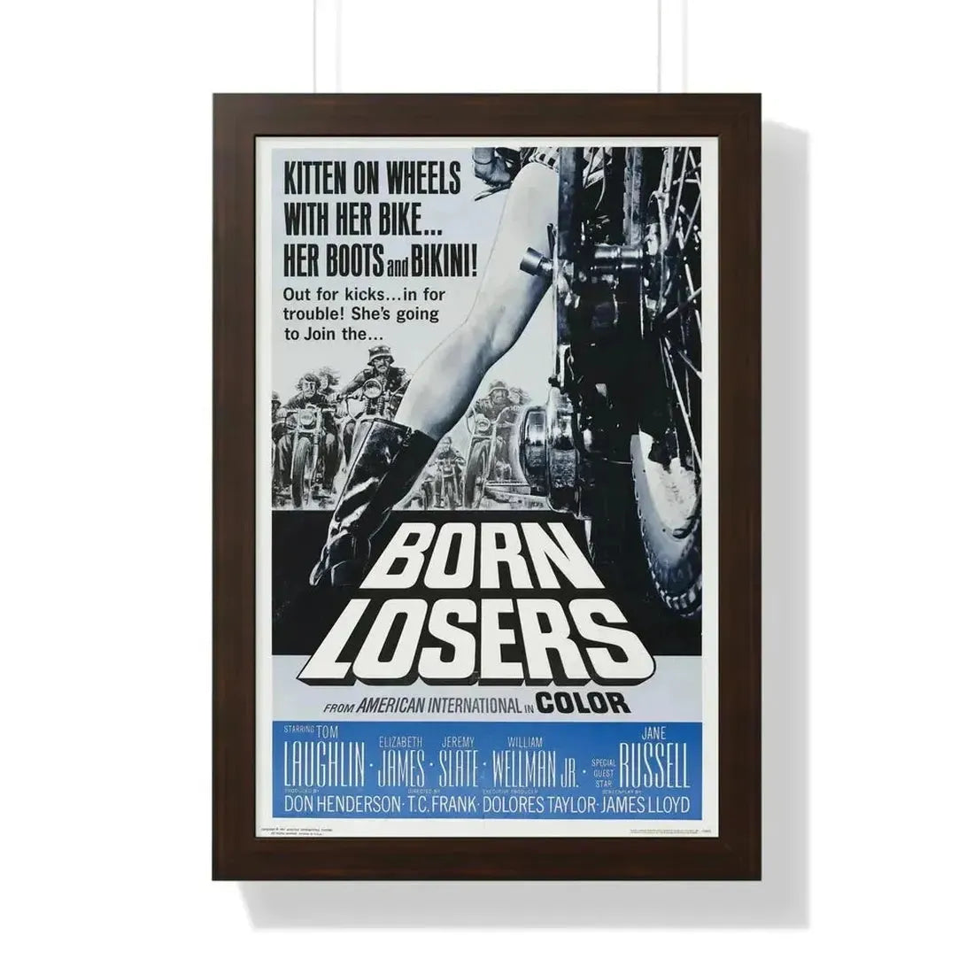 BORN LOSERS 1967 - Framed Movie Poster - The Sticker Space