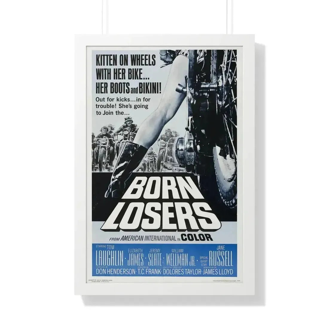 BORN LOSERS 1967 - Framed Movie Poster - The Sticker Space