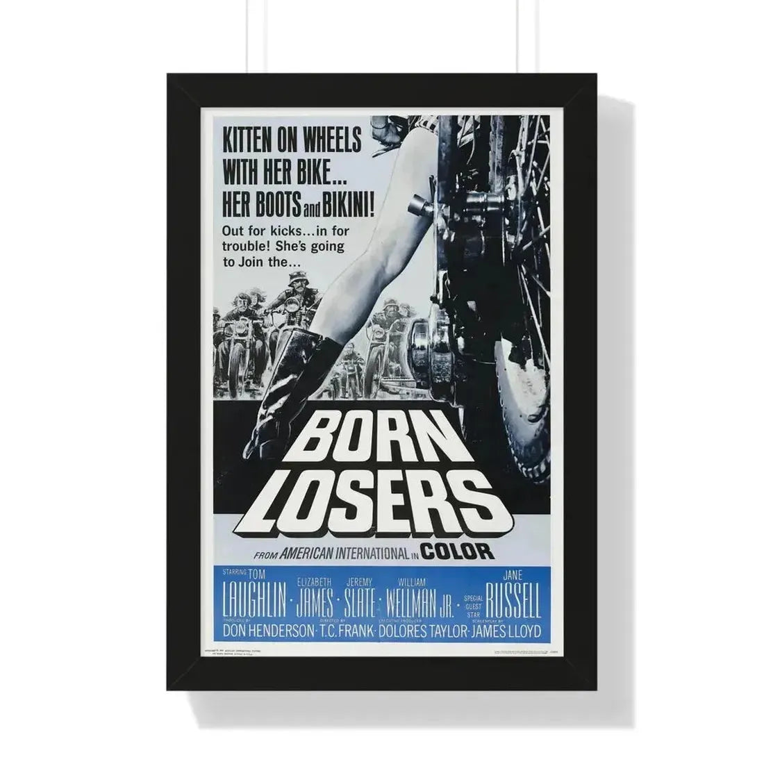 BORN LOSERS 1967 - Framed Movie Poster - The Sticker Space