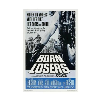 BORN LOSERS 1967 - Paper Movie Poster - The Sticker Space