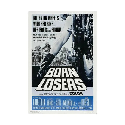 BORN LOSERS 1967 - Paper Movie Poster - The Sticker Space