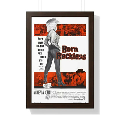 BORN RECKLESS 1958 - Framed Movie Poster - The Sticker Space