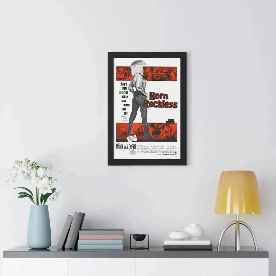 BORN RECKLESS 1958 - Framed Movie Poster - The Sticker Space