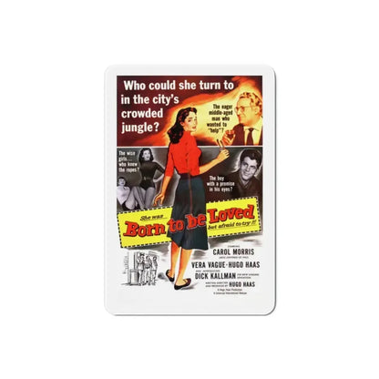 Born to Be Loved 1959 Movie Poster Refrigerator Magnet 2 Inch - The Sticker Space