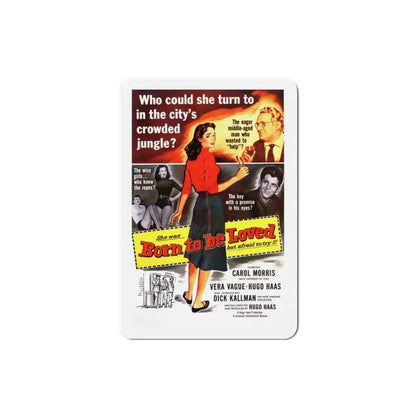 Born to Be Loved 1959 Movie Poster Refrigerator Magnet 3 Inch - The Sticker Space