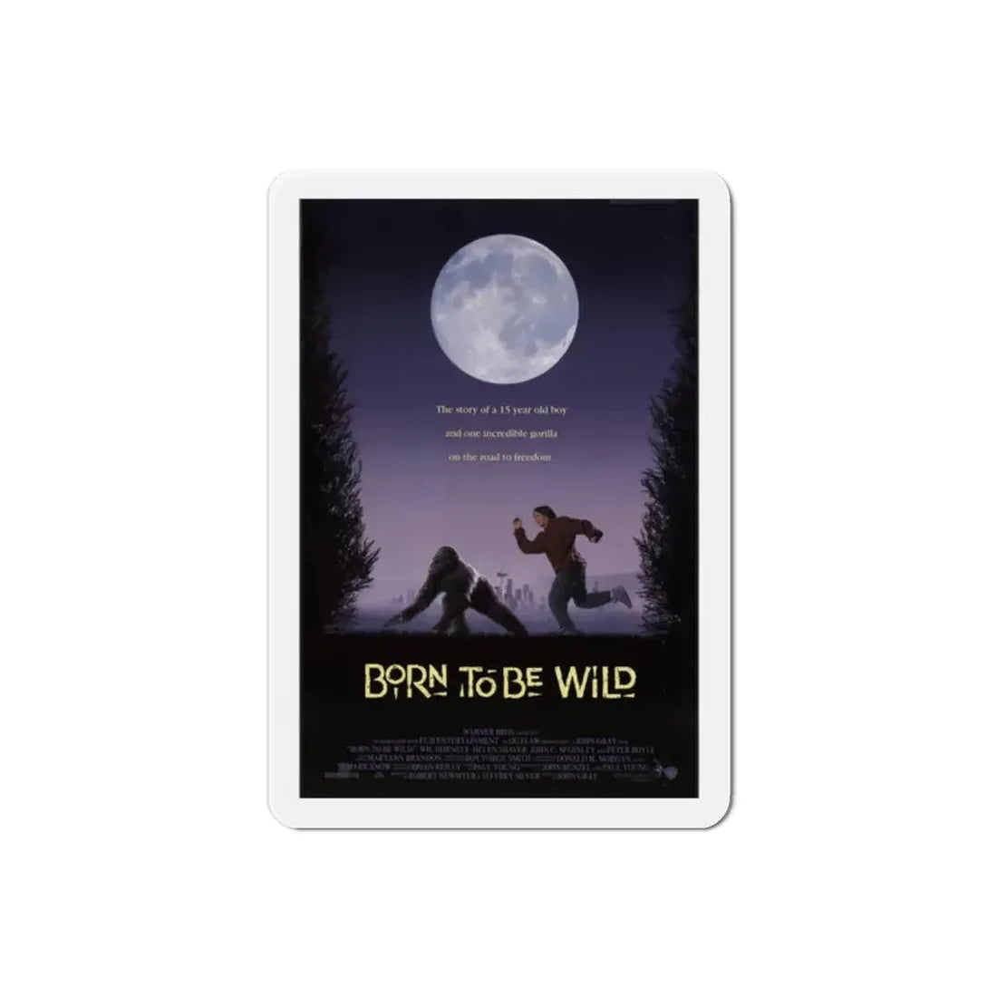 Born To Be Wild 1995 Movie Poster Refrigerator Magnet - The Sticker Space