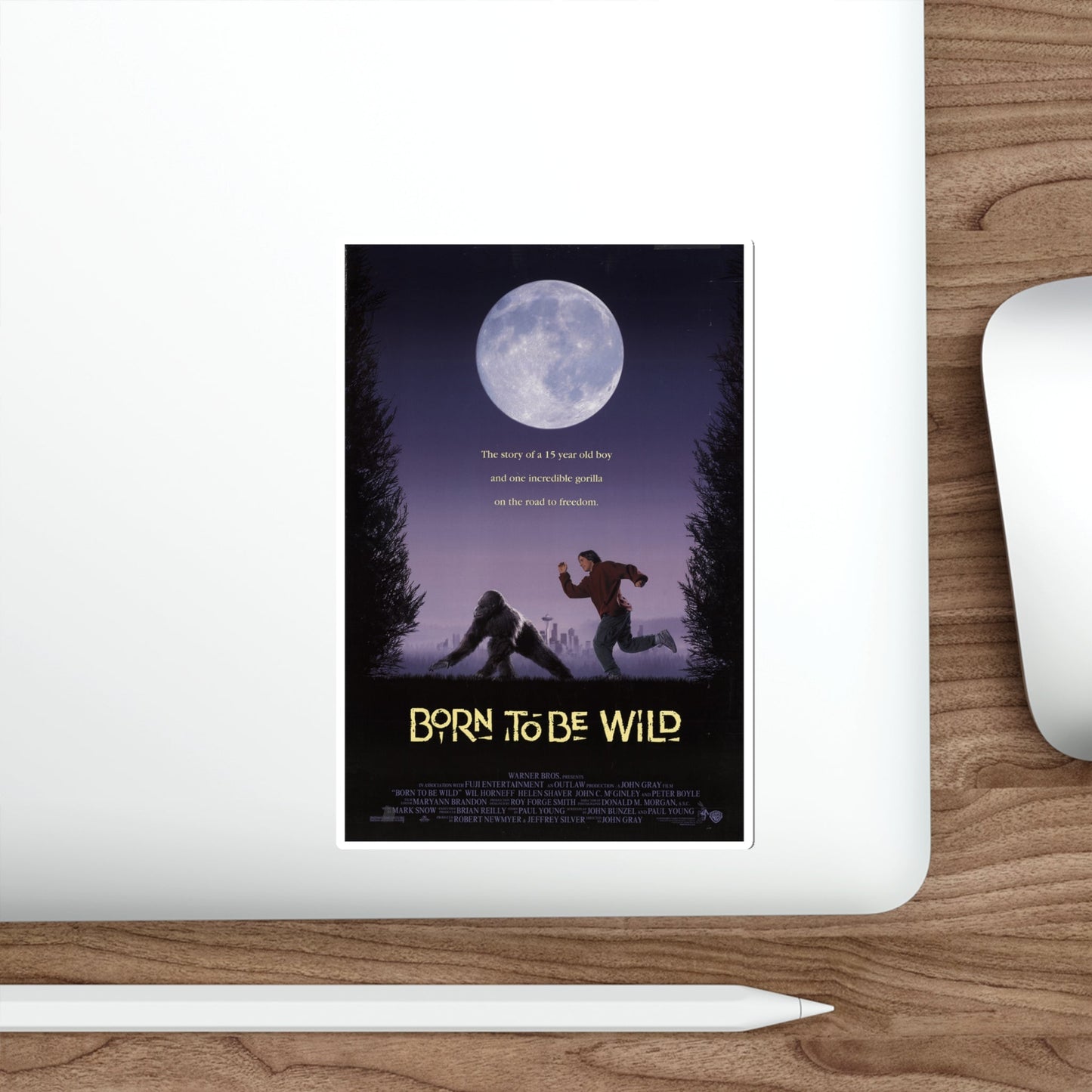 Born To Be Wild 1995 Movie Poster STICKER Vinyl Die-Cut Decal-The Sticker Space