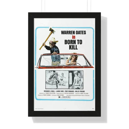 BORN TO KILL 1974 - Framed Movie Poster 16″ x 24″ Black - The Sticker Space