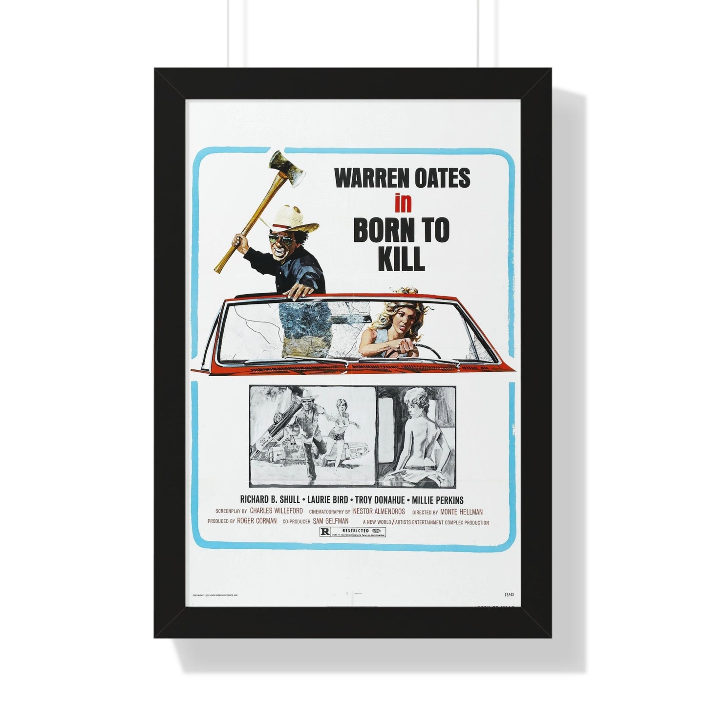 BORN TO KILL 1974 - Framed Movie Poster-16″ x 24″-The Sticker Space