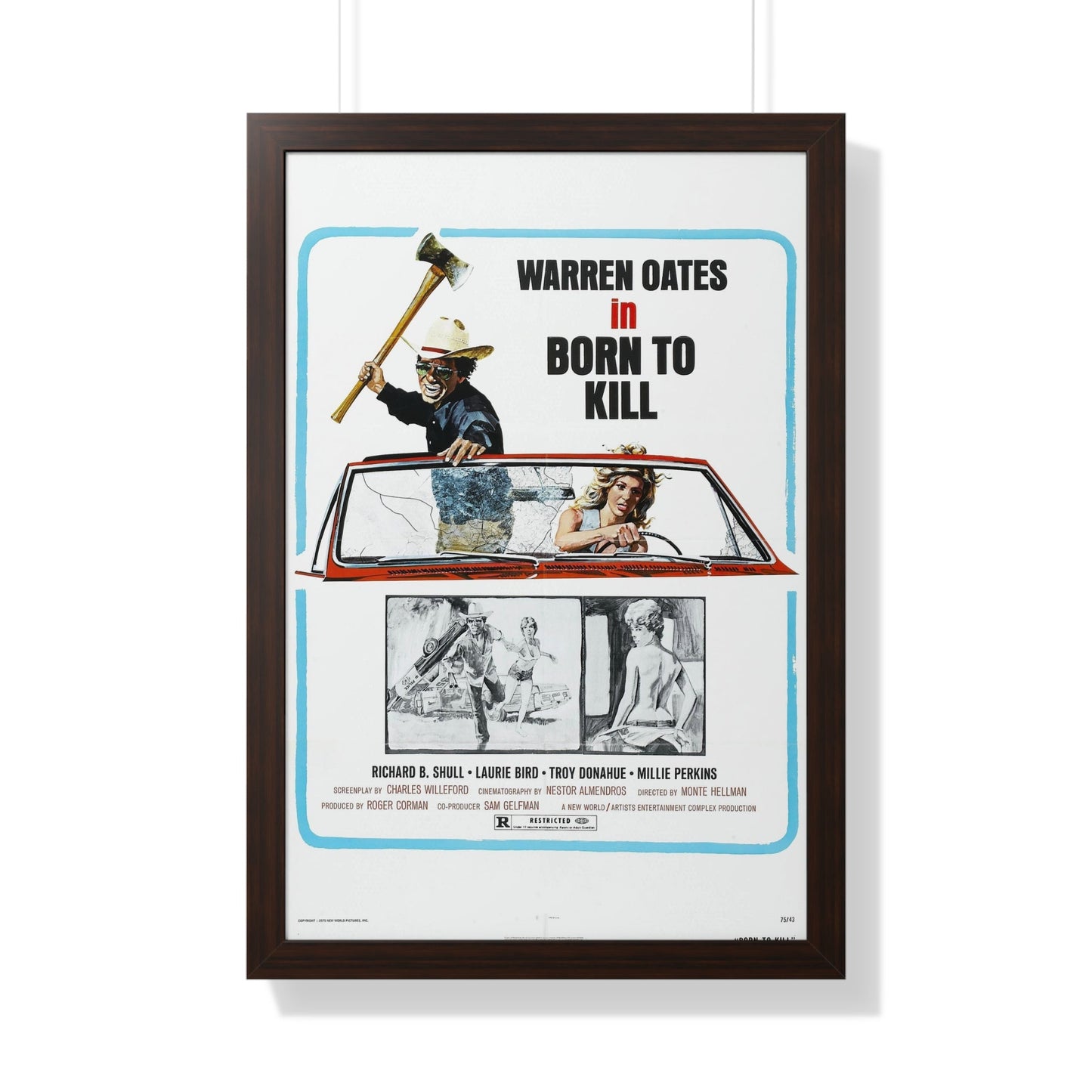 BORN TO KILL 1974 - Framed Movie Poster-20" x 30"-The Sticker Space