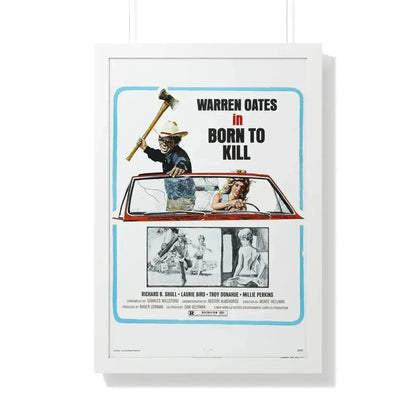 BORN TO KILL 1974 - Framed Movie Poster 20" x 30" White - The Sticker Space