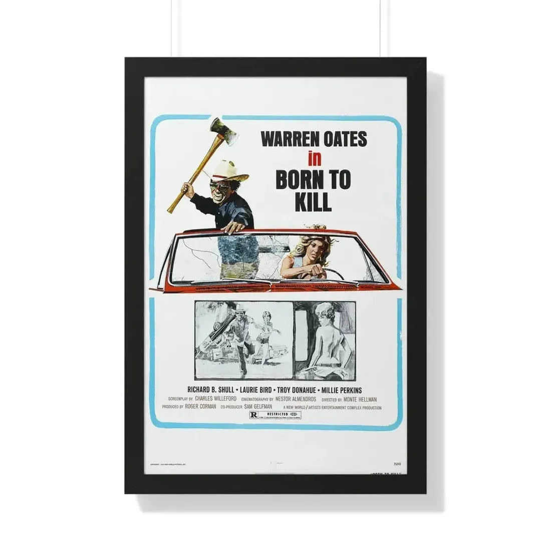 BORN TO KILL 1974 - Framed Movie Poster - The Sticker Space