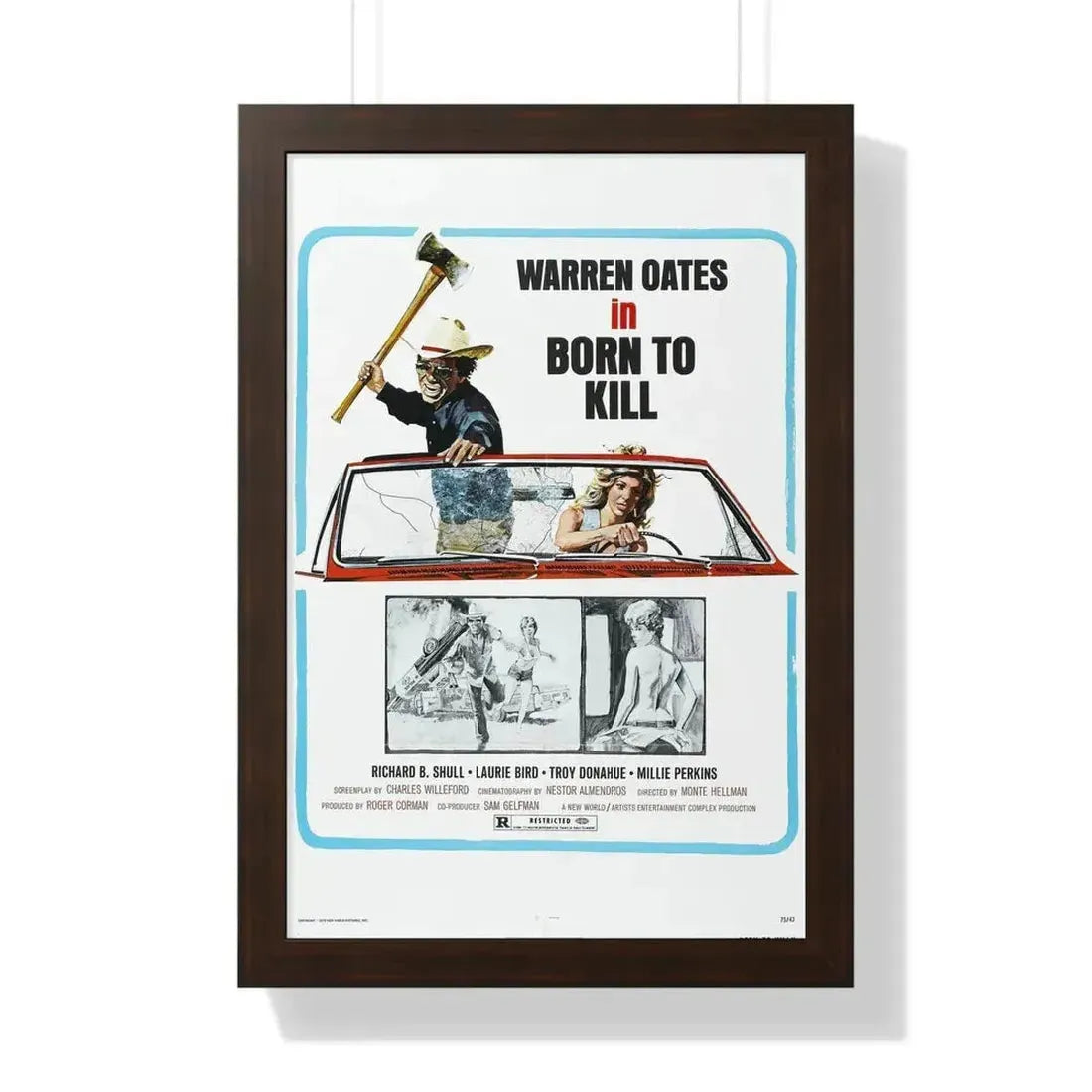 BORN TO KILL 1974 - Framed Movie Poster - The Sticker Space