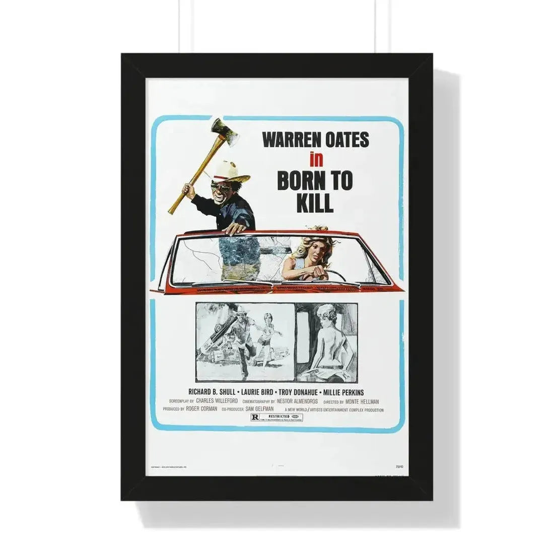 BORN TO KILL 1974 - Framed Movie Poster - The Sticker Space