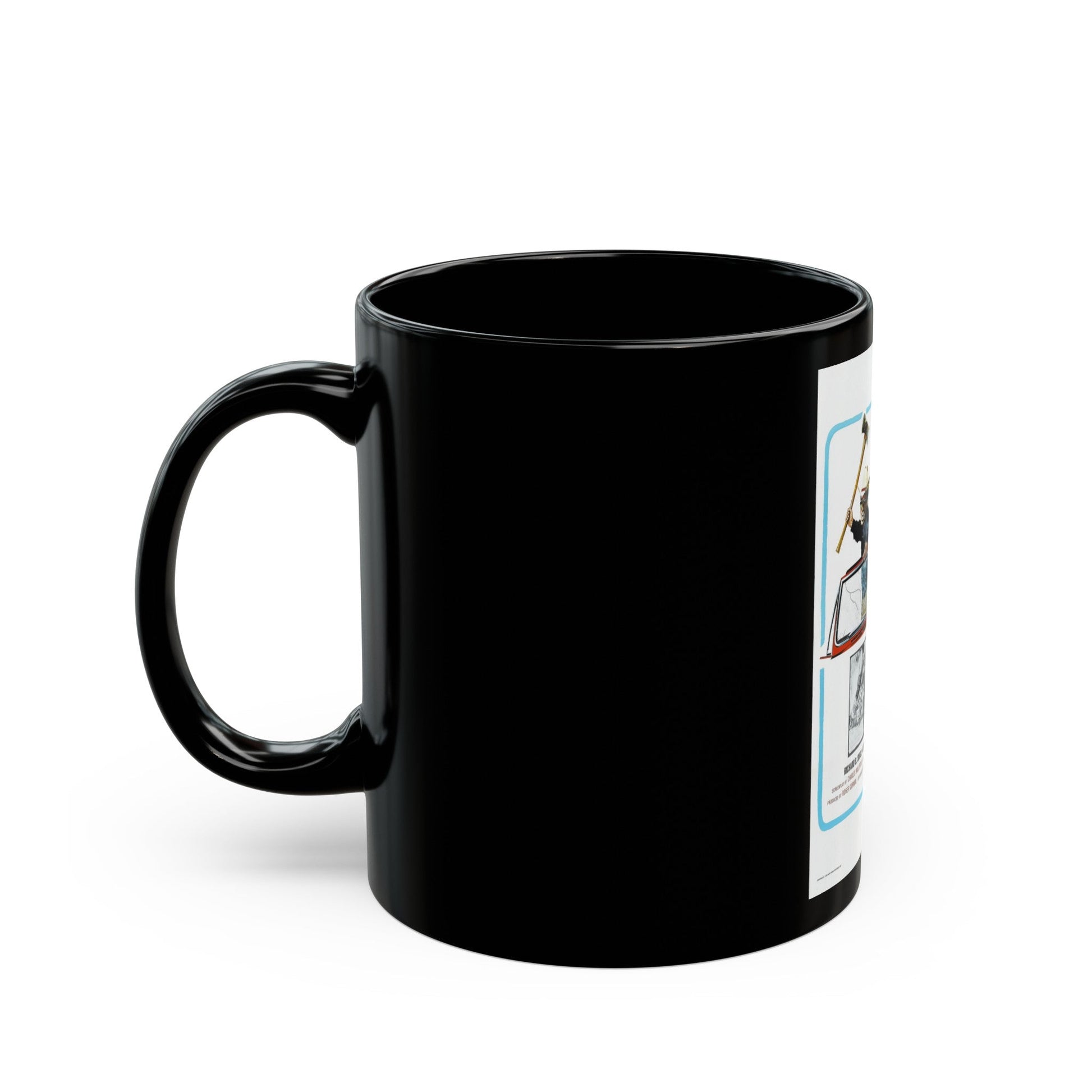 BORN TO KILL 1974 Movie Poster - Black Coffee Mug-The Sticker Space