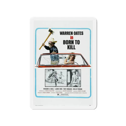 BORN TO KILL 1974 Movie Poster - Refrigerator Magnet 2 Inch - The Sticker Space
