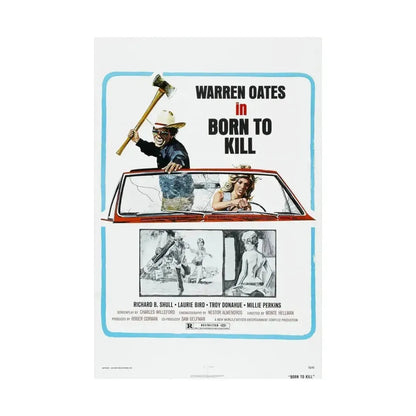 BORN TO KILL 1974 - Paper Movie Poster - The Sticker Space