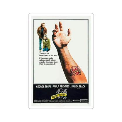 Born to Win 1971 Movie Poster STICKER Vinyl Die-Cut Decal 2 Inch - The Sticker Space