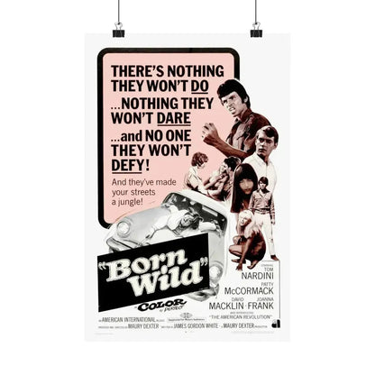 BORN WILD 1968 - Paper Movie Poster - The Sticker Space