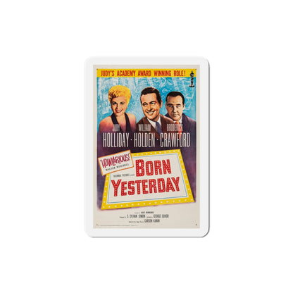 Born Yesterday 1950 Movie Poster Die-Cut Magnet-4 Inch-The Sticker Space