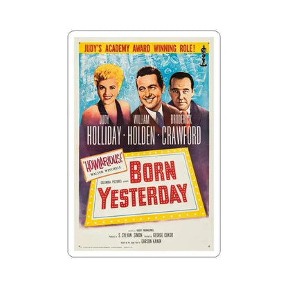 Born Yesterday 1950 Movie Poster STICKER Vinyl Die-Cut Decal - The Sticker Space