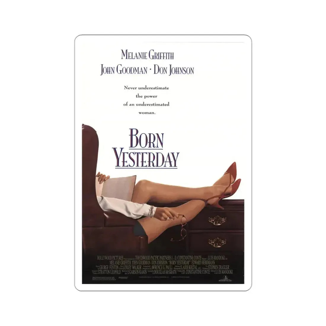 Born Yesterday 1993 Movie Poster STICKER Vinyl Die-Cut Decal 3 Inch - The Sticker Space