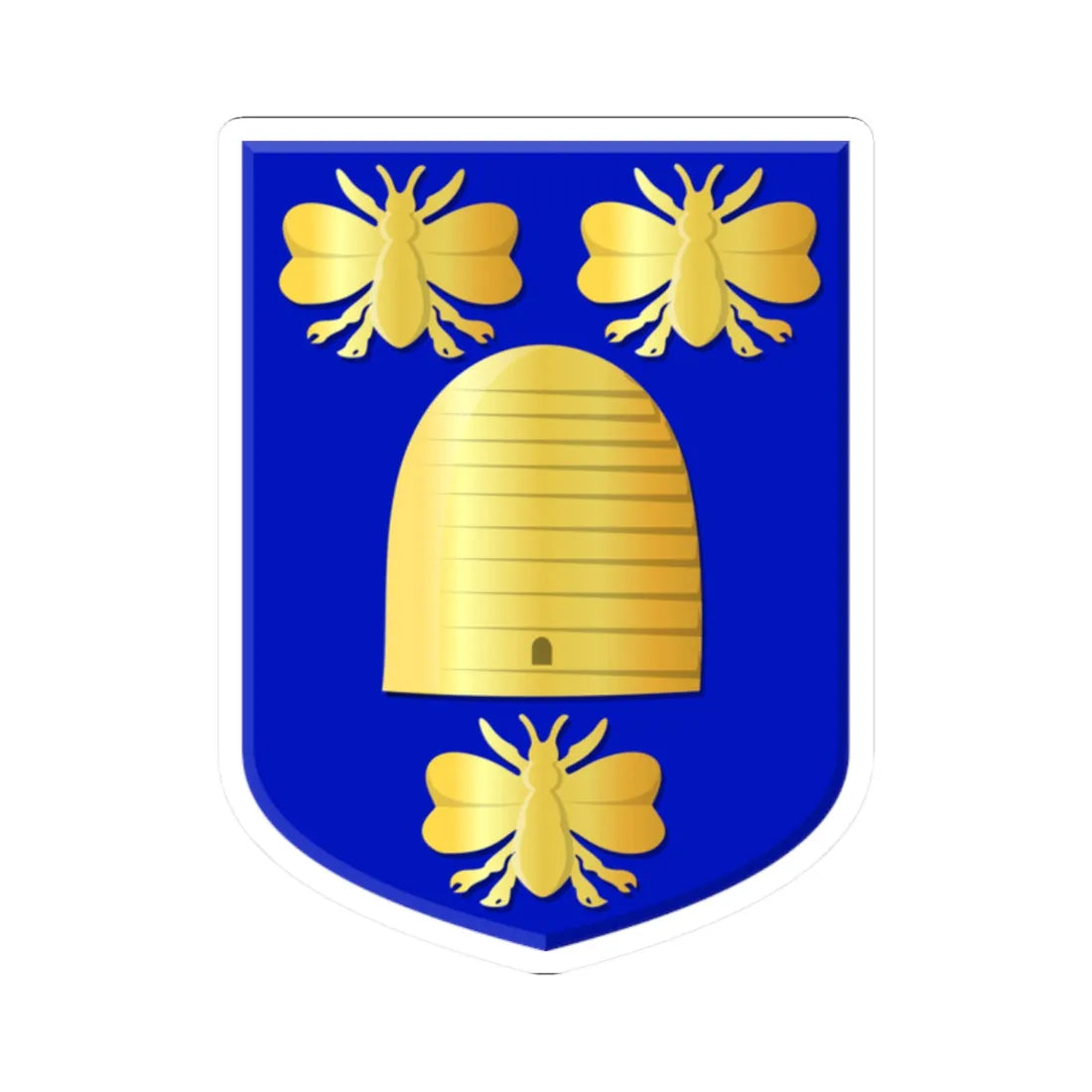 Borne wapen 1898 (Netherlands) (Coat of Arms) STICKER Vinyl Kiss-Cut Decal 2 Inch White - The Sticker Space