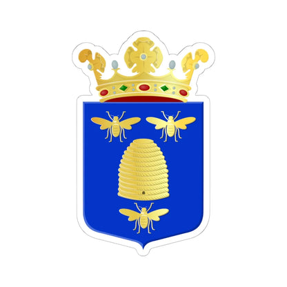 Borne wapen (Netherlands) (Coat of Arms) STICKER Vinyl Kiss-Cut Decal 6 Inch White - The Sticker Space