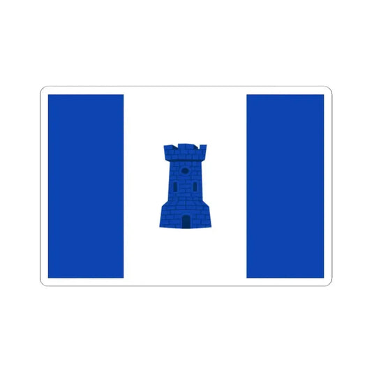 Bornem vlag (Belgium) STICKER Vinyl Kiss-Cut Decal 2 Inch White - The Sticker Space