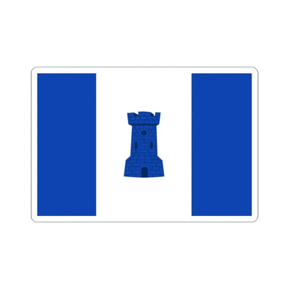 Bornem vlag (Belgium) STICKER Vinyl Kiss-Cut Decal 3 Inch White - The Sticker Space