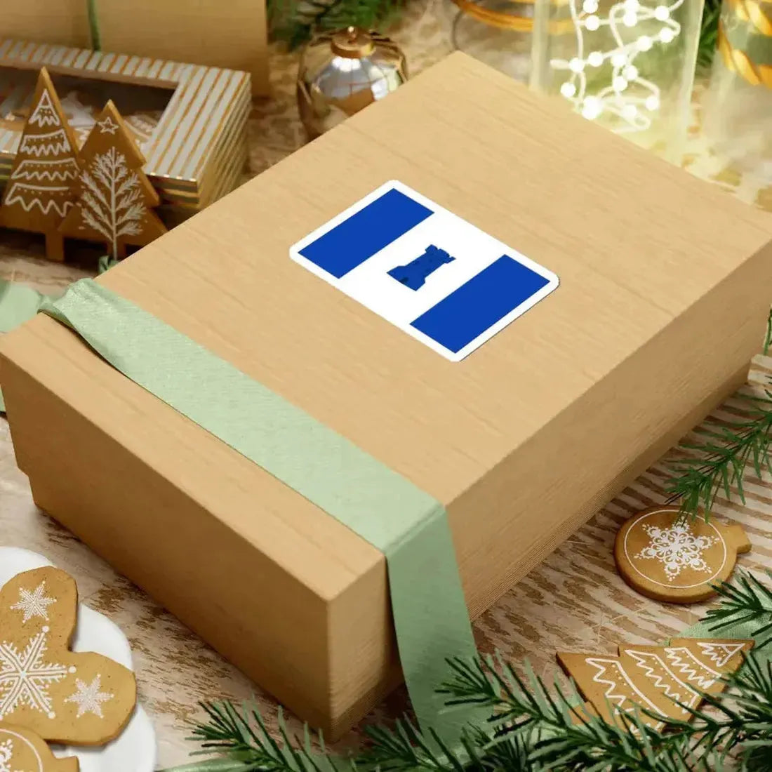 Bornem vlag (Belgium) STICKER Vinyl Kiss-Cut Decal - The Sticker Space