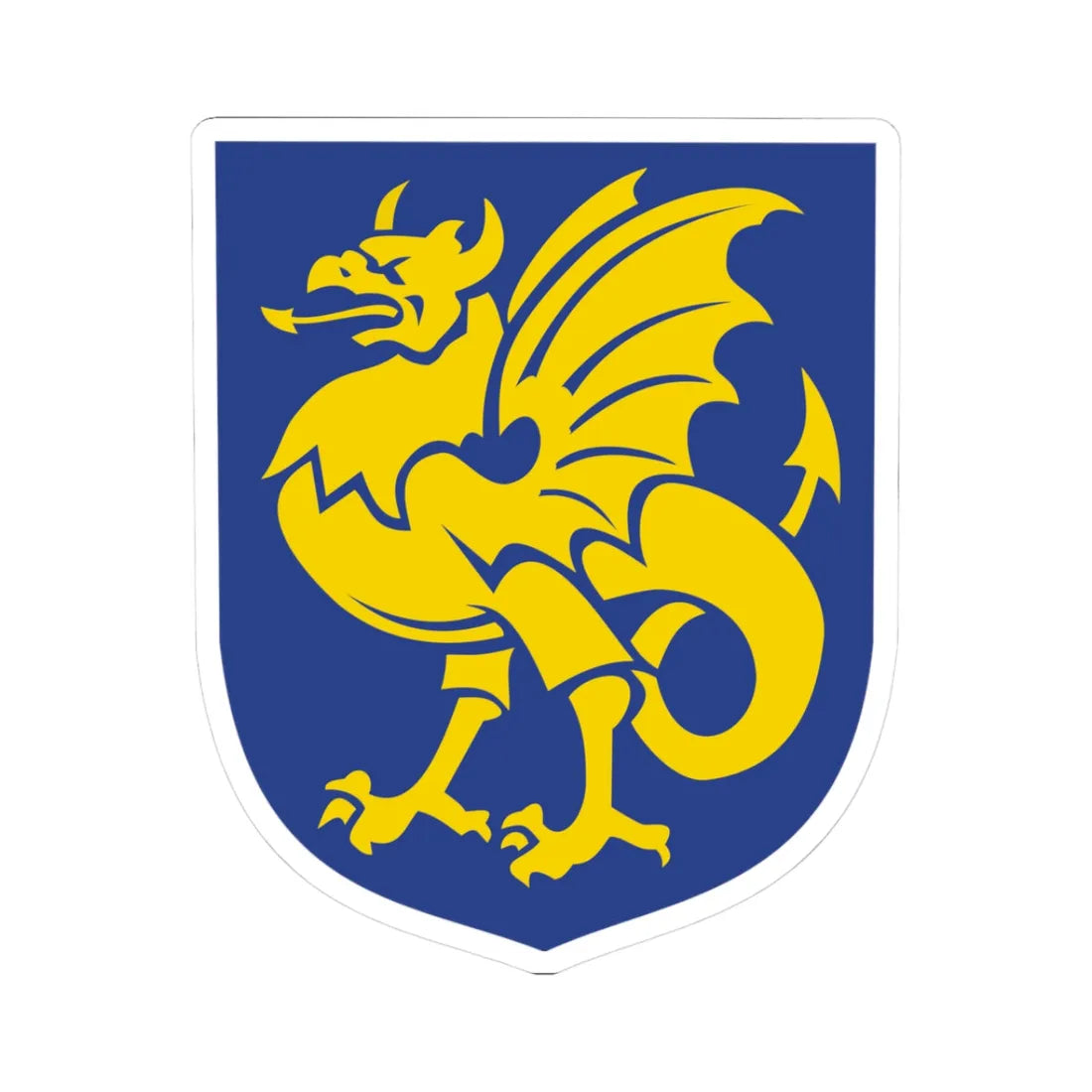 Bornholms regionskommune coa (Denmark) (Coat of Arms) STICKER Vinyl Kiss-Cut Decal 3 Inch White - The Sticker Space