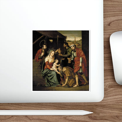 BORRAS, Fray Nicolas - The Adoration of the Magi (Artwork) STICKER Vinyl Die-Cut Decal-The Sticker Space