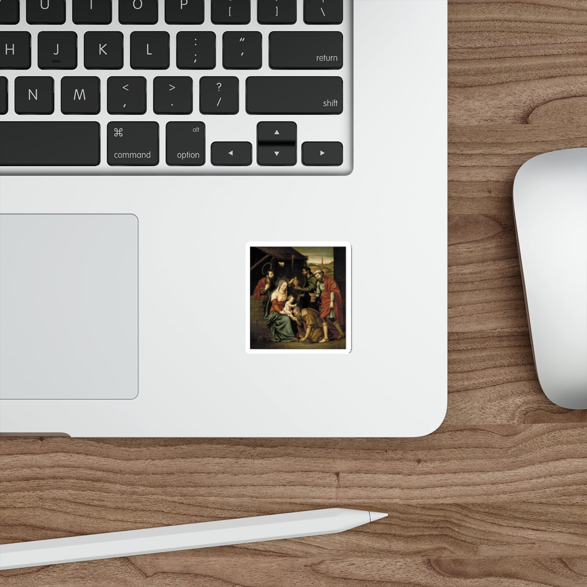 BORRAS, Fray Nicolas - The Adoration of the Magi (Artwork) STICKER Vinyl Die-Cut Decal-The Sticker Space