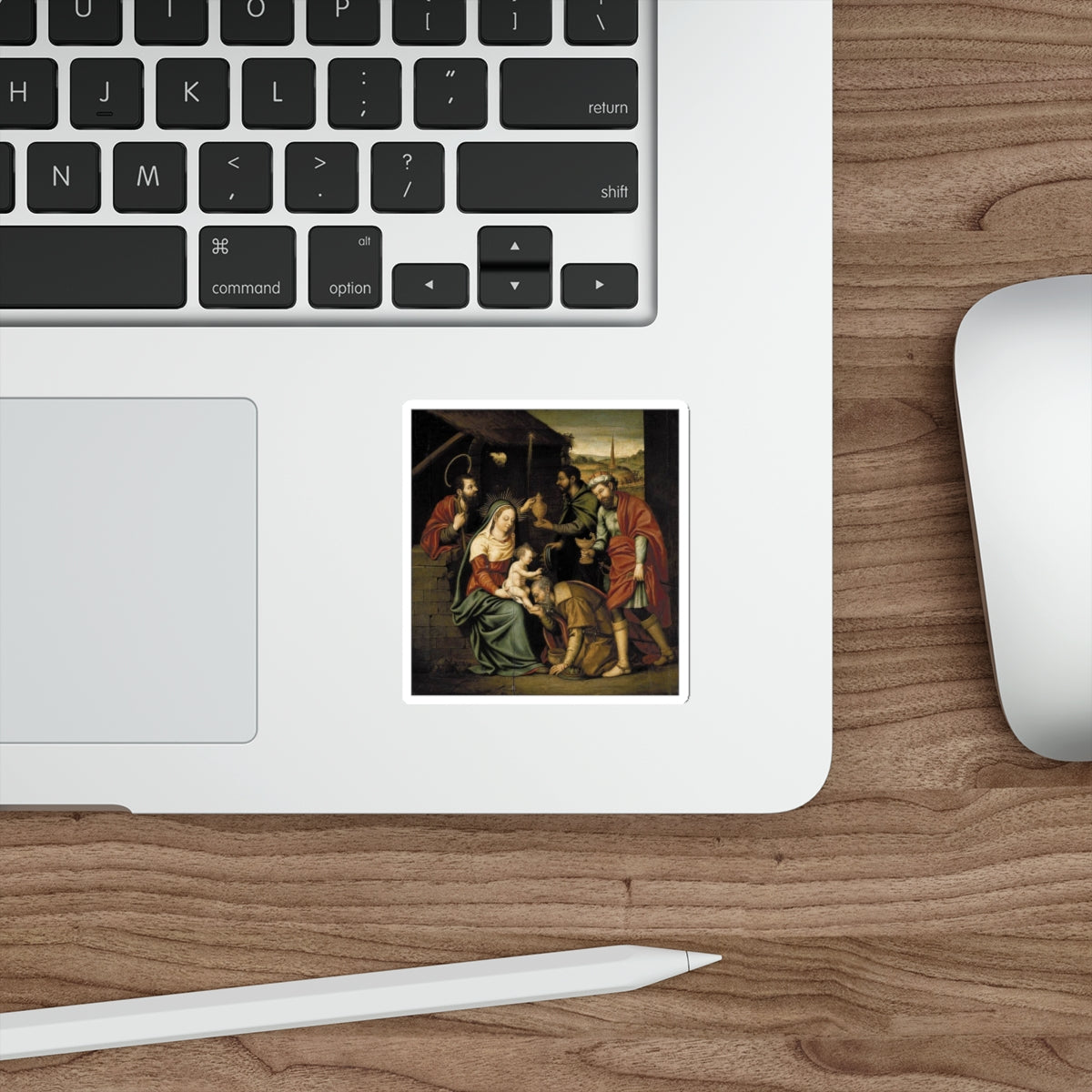 BORRAS, Fray Nicolas - The Adoration of the Magi (Artwork) STICKER Vinyl Die-Cut Decal-The Sticker Space