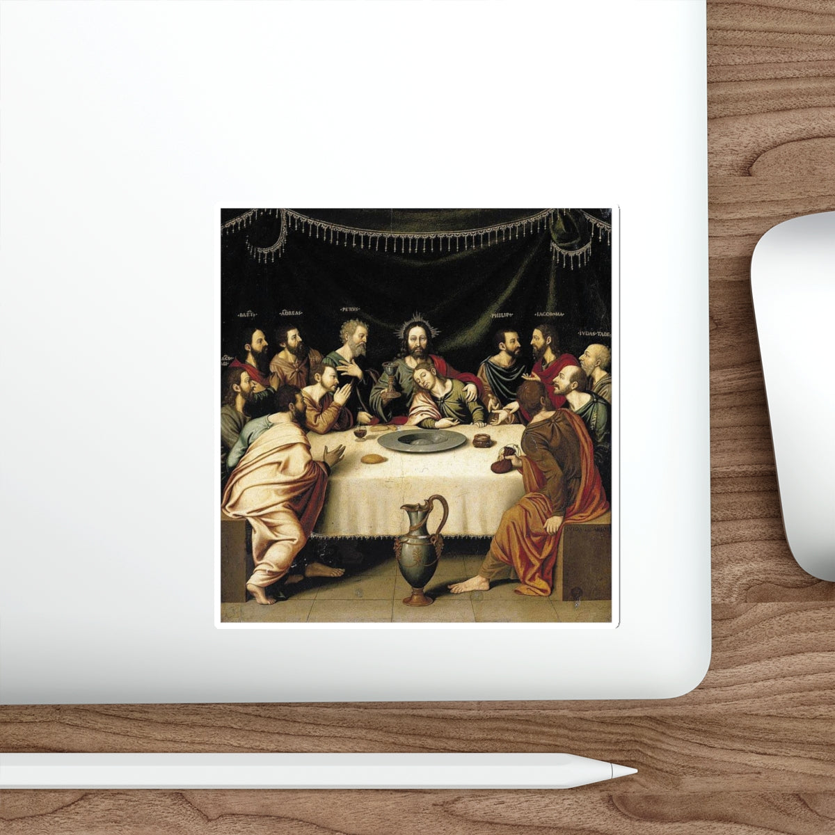 BORRAS, Fray Nicolas - The Last Supper (Artwork) STICKER Vinyl Die-Cut Decal-The Sticker Space