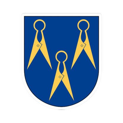 Borås Heraldiska Förening vapen (Sweden) (Coat of Arms) STICKER Vinyl Kiss-Cut Decal 2 Inch White - The Sticker Space
