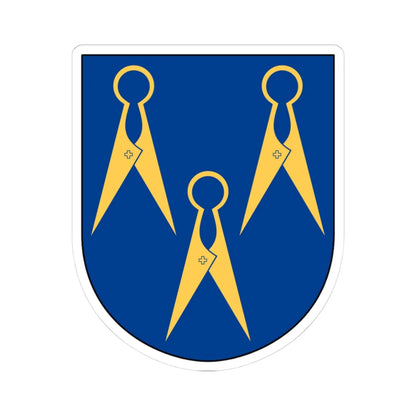 Borås Heraldiska Förening vapen (Sweden) (Coat of Arms) STICKER Vinyl Kiss-Cut Decal 3 Inch White - The Sticker Space