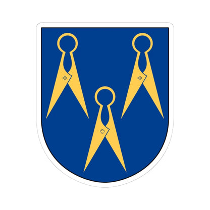 Borås Heraldiska Förening vapen (Sweden) (Coat of Arms) STICKER Vinyl Kiss-Cut Decal 4 Inch White - The Sticker Space