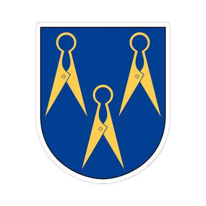 Borås Heraldiska Förening vapen (Sweden) (Coat of Arms) STICKER Vinyl Kiss-Cut Decal 6 Inch White - The Sticker Space