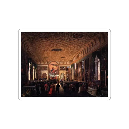 BORSATO, Giuseppe - Commemoration of Canova in the Scuola Grande della Carit (Artwork) STICKER Vinyl Die-Cut Decal White Die-Cut 6 Inch - The Sticker Space