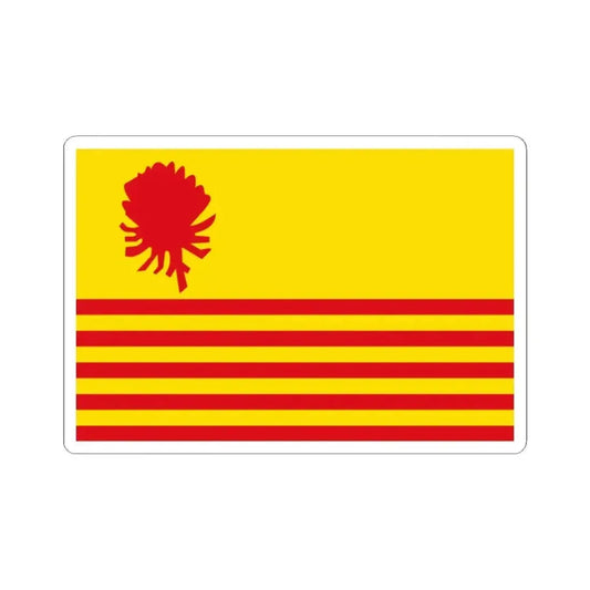 Borsbeek vlag (Belgium) STICKER Vinyl Kiss-Cut Decal 2 Inch White - The Sticker Space