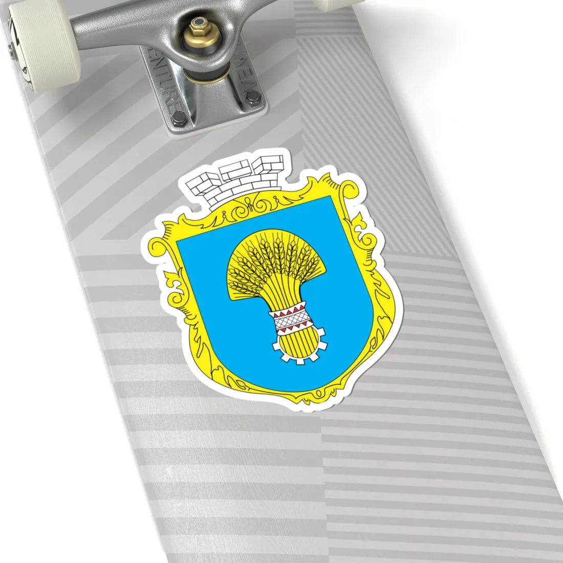 Borshchiv COA (Ukraine) (Coat of Arms) STICKER Vinyl Kiss-Cut Decal - The Sticker Space