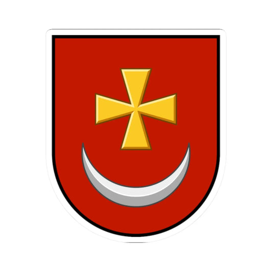 Borzna coat of arms escutcheon (Ukraine) (Coat of Arms) STICKER Vinyl Kiss-Cut Decal 2 Inch White - The Sticker Space