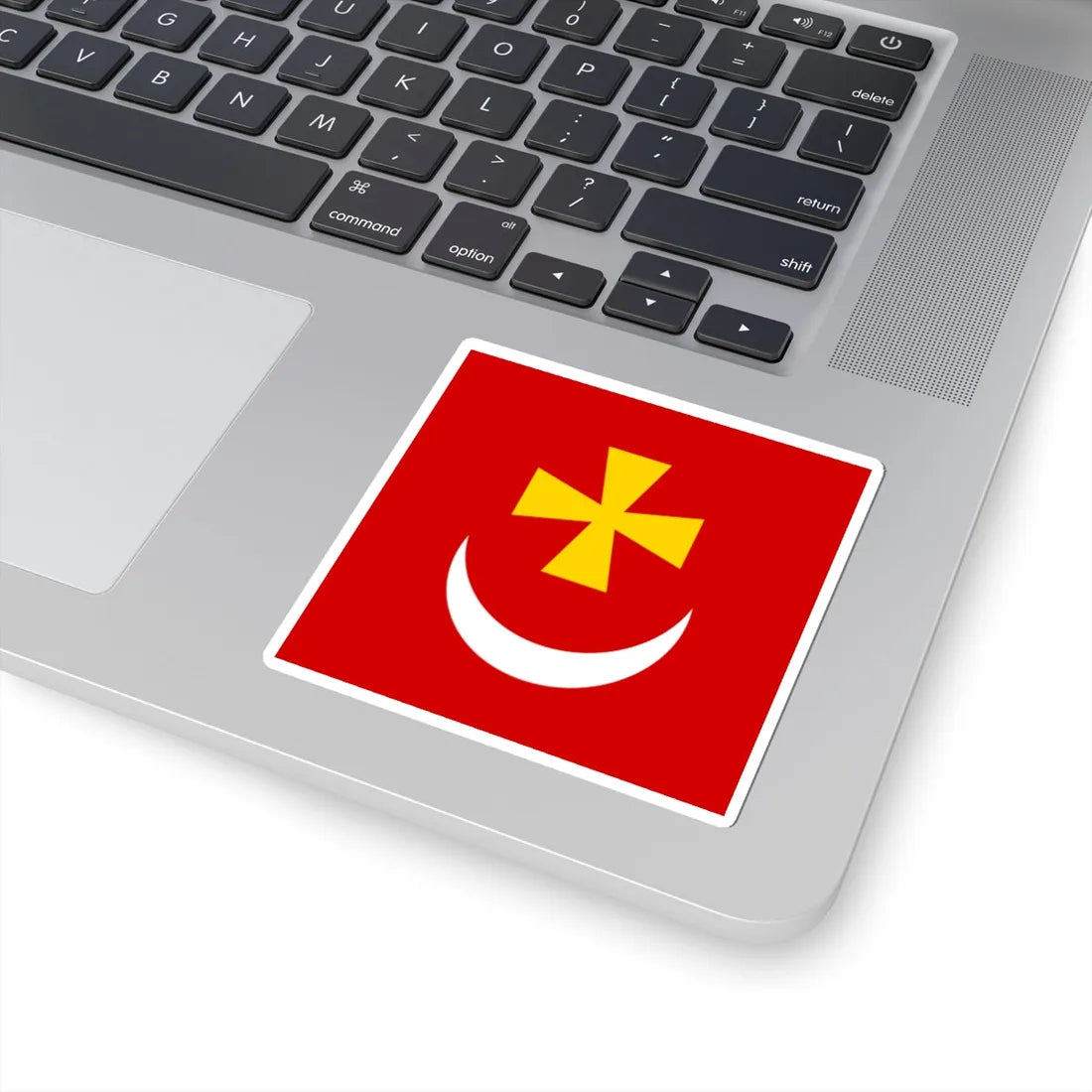 Borzna flag (Ukraine) STICKER Vinyl Kiss-Cut Decal - The Sticker Space